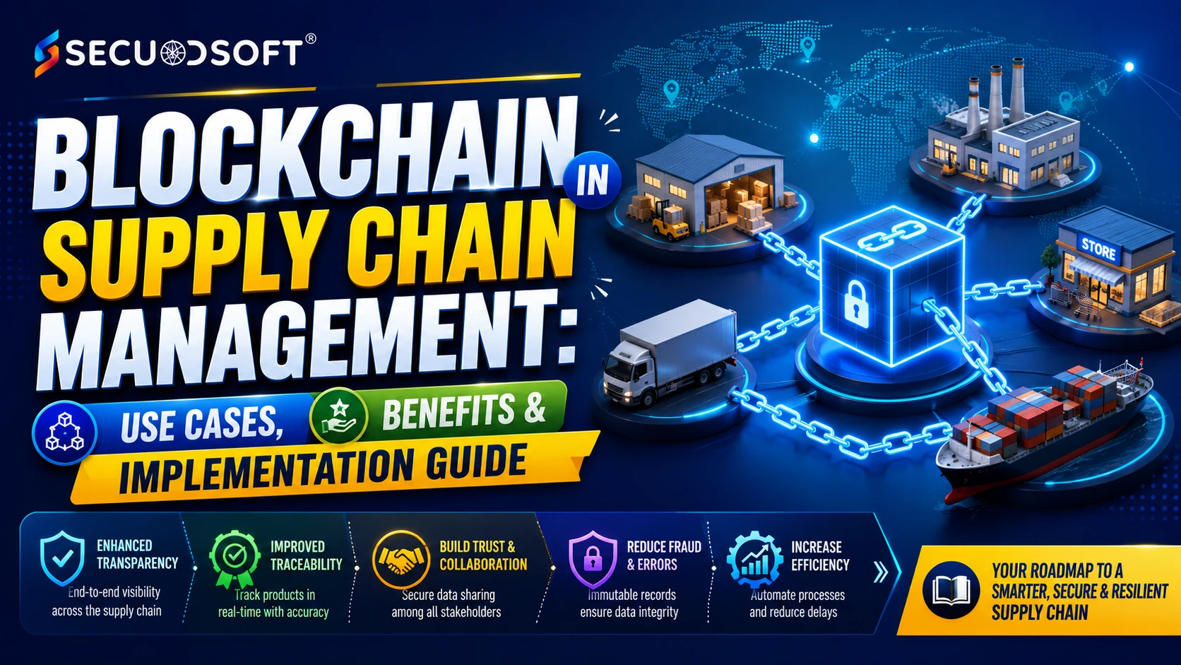 Blockchain in Supply Chain Management Use Cases, Benefits & Implementation Guide